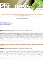 Professional equality between men and women: images for a new relational space (FR) 