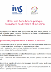 Guide - Soumettre une bonne pratique diversité et inclusion