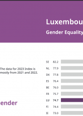 Gender equality index 2023 Luxembourg